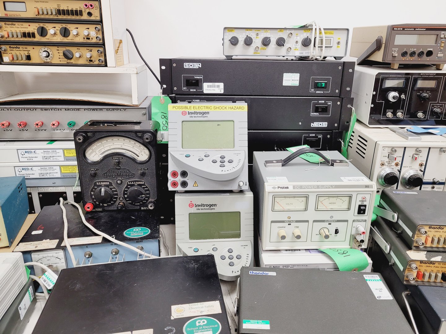 Image of Large Lot Electrical Engineering Units Power Supplies, Pulse Function Generators