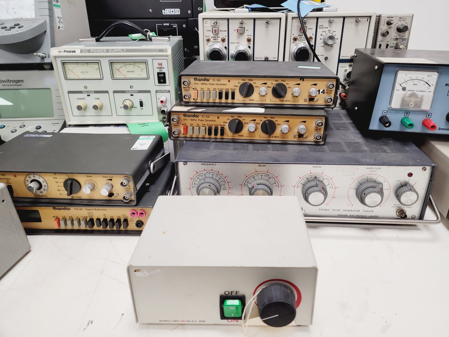 Image of Large Lot Electrical Engineering Units Power Supplies, Pulse Function Generators