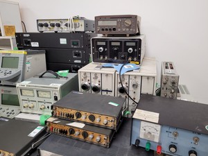Thumbnail image of Large Lot Electrical Engineering Units Power Supplies, Pulse Function Generators