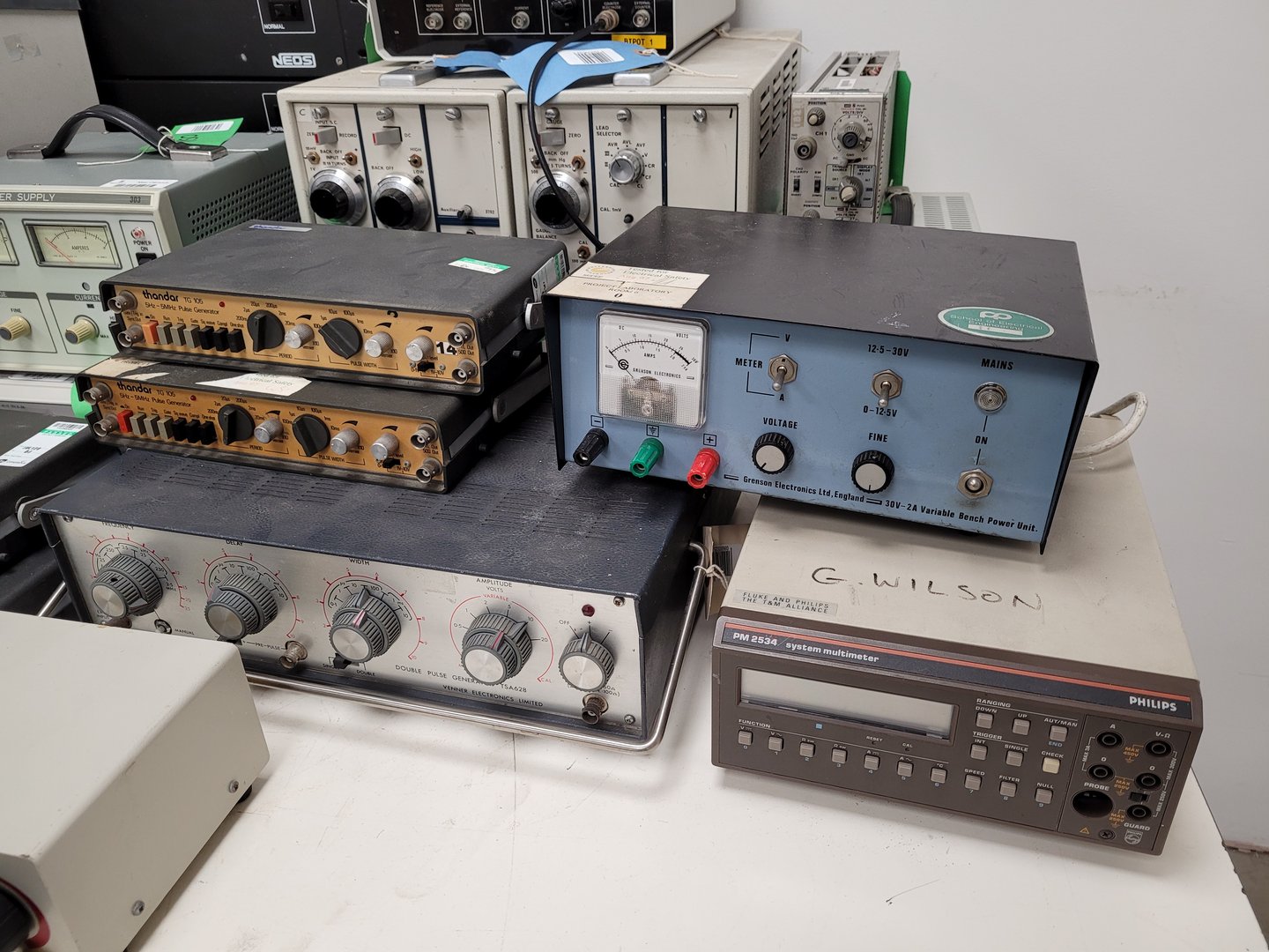 Image of Large Lot Electrical Engineering Units Power Supplies, Pulse Function Generators