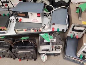 Thumbnail image of Large Lot Electrical Engineering Units Power Supplies, Pulse Function Generators