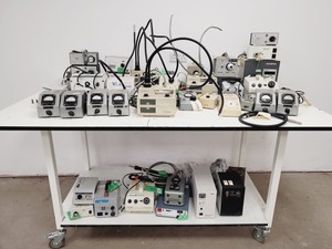 Thumbnail image of Job Lot of Microscope Power Supplies & Light Sources - Olympus, Nikon, Swift Lab