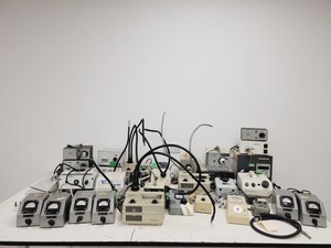 Thumbnail image of Job Lot of Microscope Power Supplies & Light Sources - Olympus, Nikon, Swift Lab