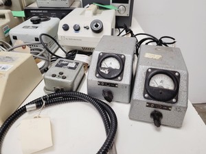 Thumbnail image of Job Lot of Microscope Power Supplies & Light Sources - Olympus, Nikon, Swift Lab