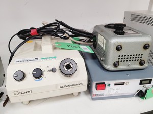 Thumbnail image of Job Lot of Microscope Power Supplies & Light Sources - Olympus, Nikon, Swift Lab