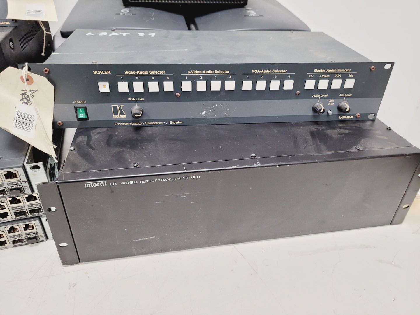 Image of Lot of IT & AV Equipment, Monitors, Speakers, CD DVD Players, Switches, Mixers 