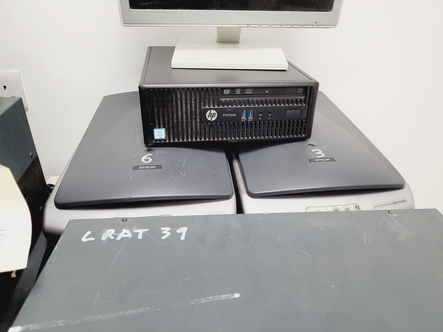 Image of Lot of IT & AV Equipment, Monitors, Speakers, CD DVD Players, Switches, Mixers 