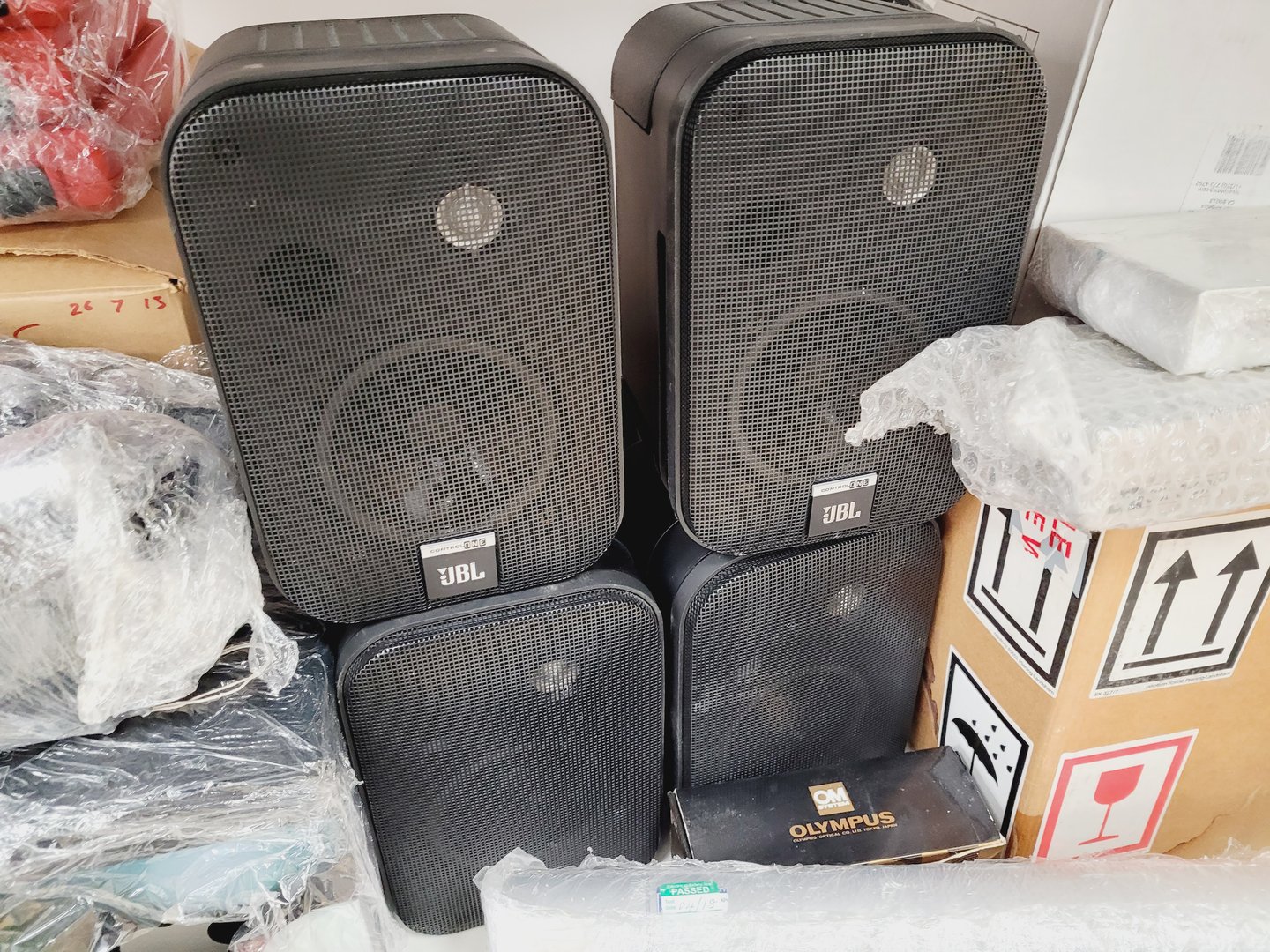 Image of Lot of IT & AV Equipment, Monitors, Speakers, CD DVD Players, Switches, Mixers 