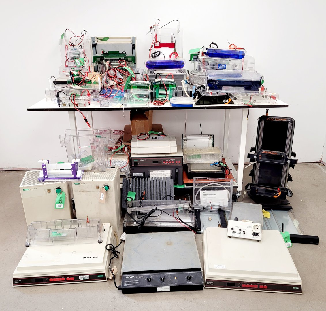 Image of Job Lot of Electrophoresis Tanks & Gel Dryers - Bio-Rad, Hoefer, Amersham Lab