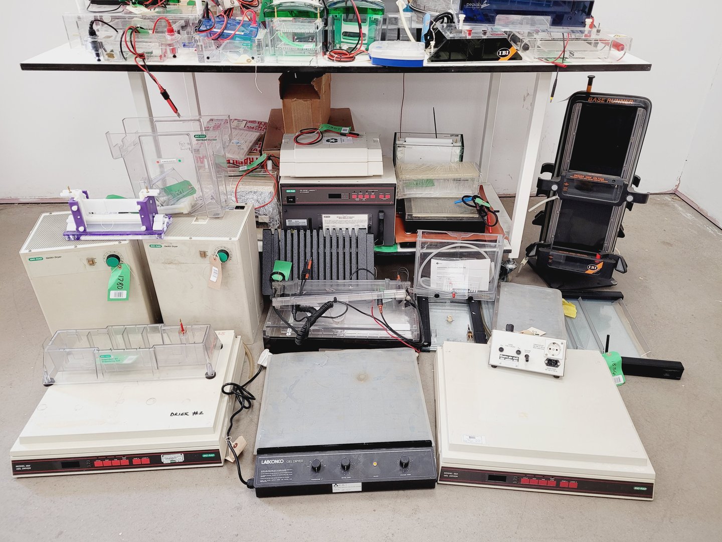 Image of Job Lot of Electrophoresis Tanks & Gel Dryers - Bio-Rad, Hoefer, Amersham Lab