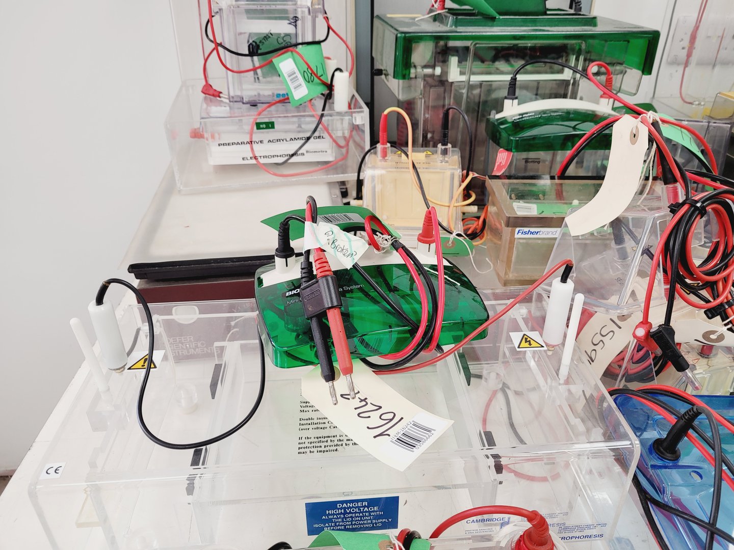Image of Job Lot of Electrophoresis Tanks & Gel Dryers - Bio-Rad, Hoefer, Amersham Lab