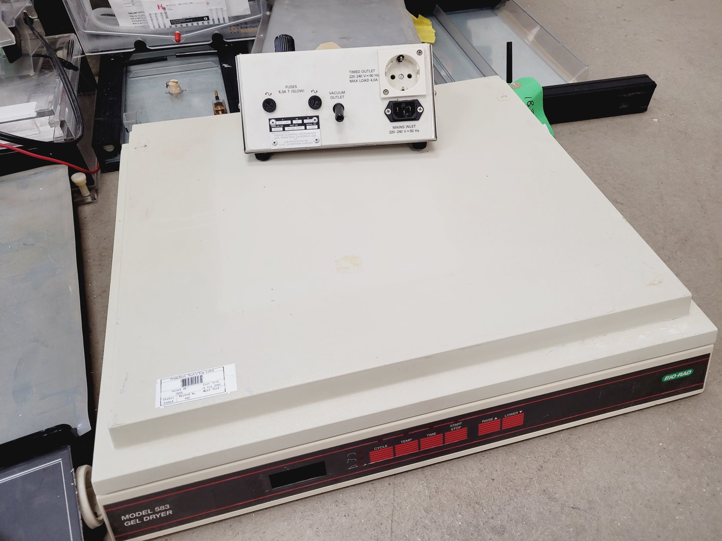 Image of Job Lot of Electrophoresis Tanks & Gel Dryers - Bio-Rad, Hoefer, Amersham Lab