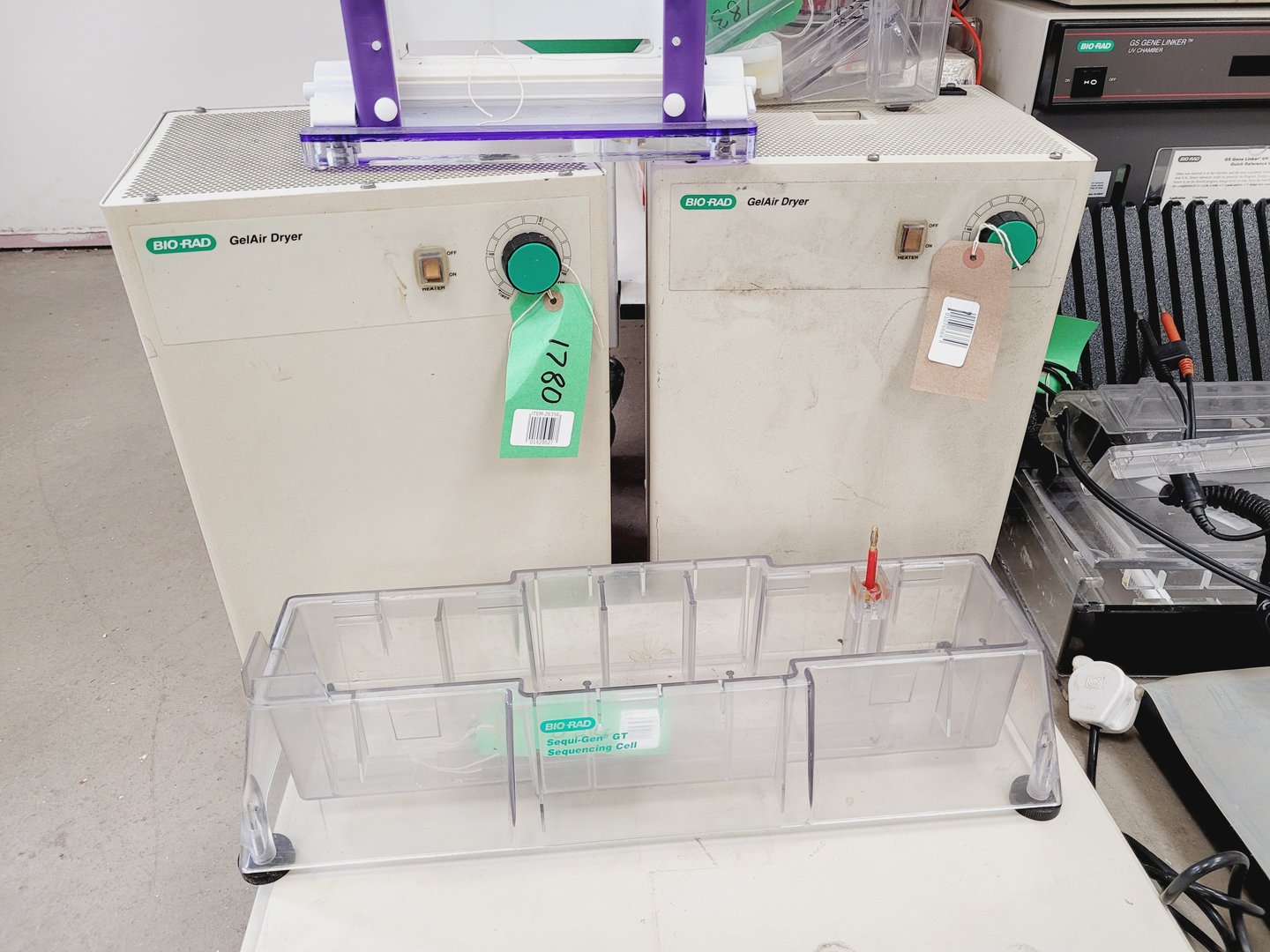 Image of Job Lot of Electrophoresis Tanks & Gel Dryers - Bio-Rad, Hoefer, Amersham Lab