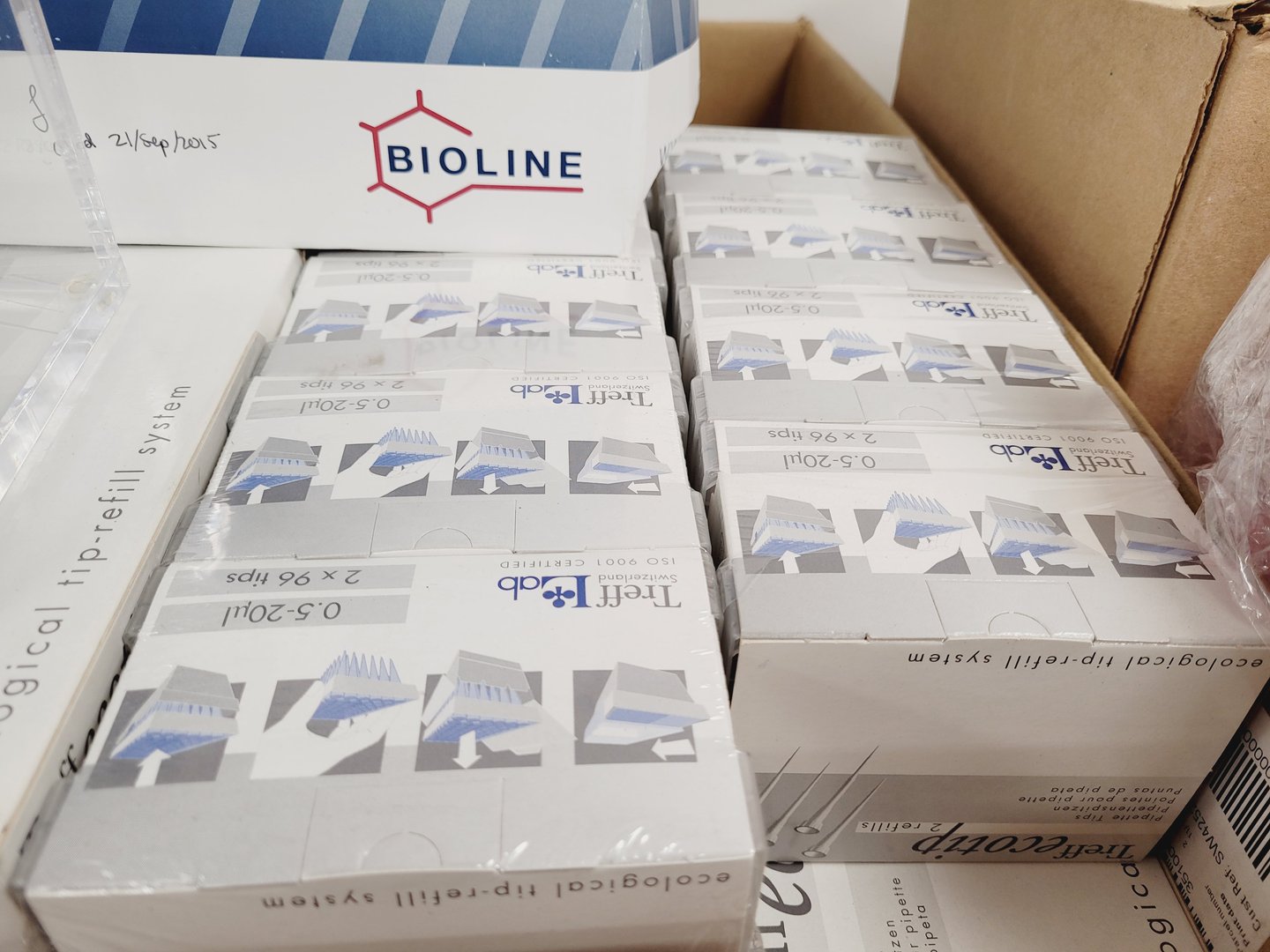 Image of Job Lot of Laboratory Plastic Consumables, Tubes, Tips, Plates, Stands, Filters 