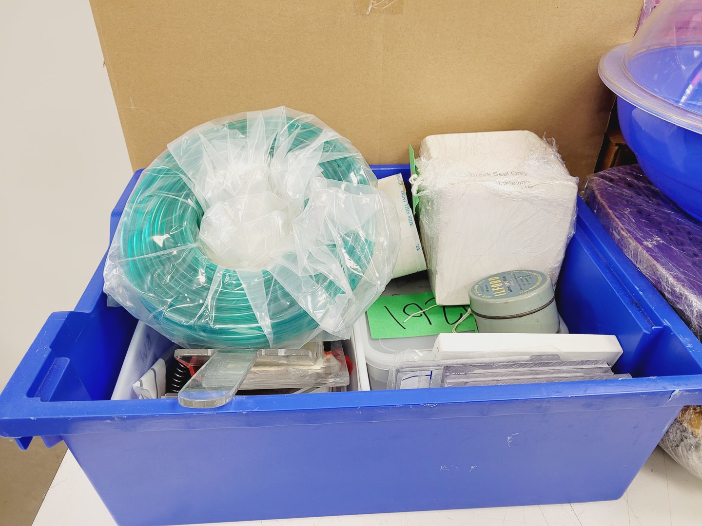 Image of Job Lot of Laboratory Plastic Consumables, Tubes, Tips, Plates, Stands, Filters 
