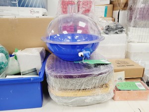 Thumbnail image of Job Lot of Laboratory Plastic Consumables, Tubes, Tips, Plates, Stands, Filters 