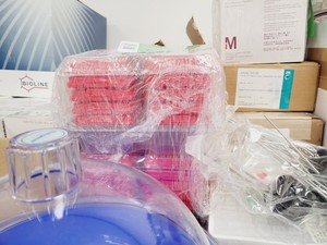 Thumbnail image of Job Lot of Laboratory Plastic Consumables, Tubes, Tips, Plates, Stands, Filters 