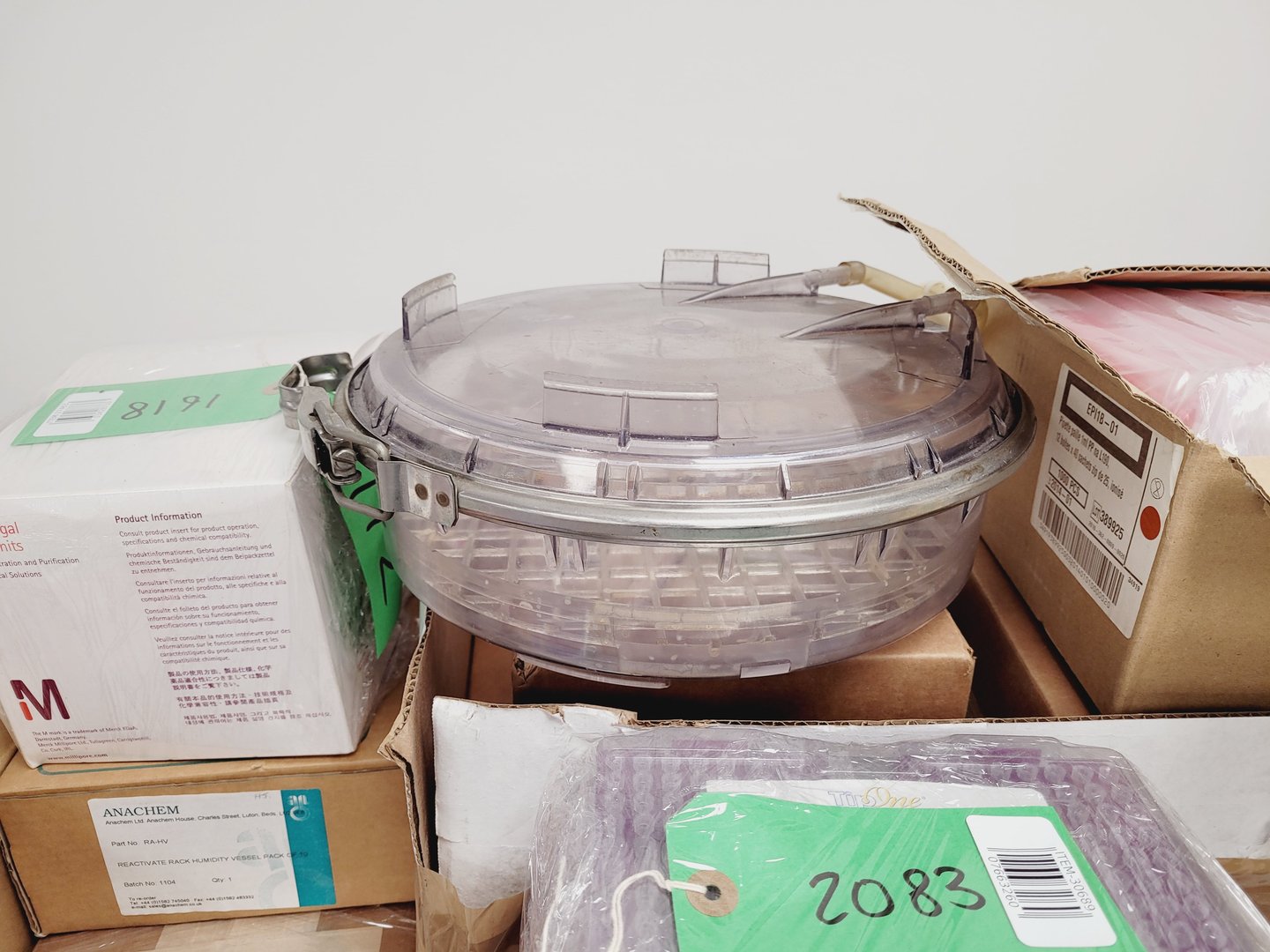 Image of Job Lot of Laboratory Plastic Consumables, Tubes, Tips, Plates, Stands, Filters 