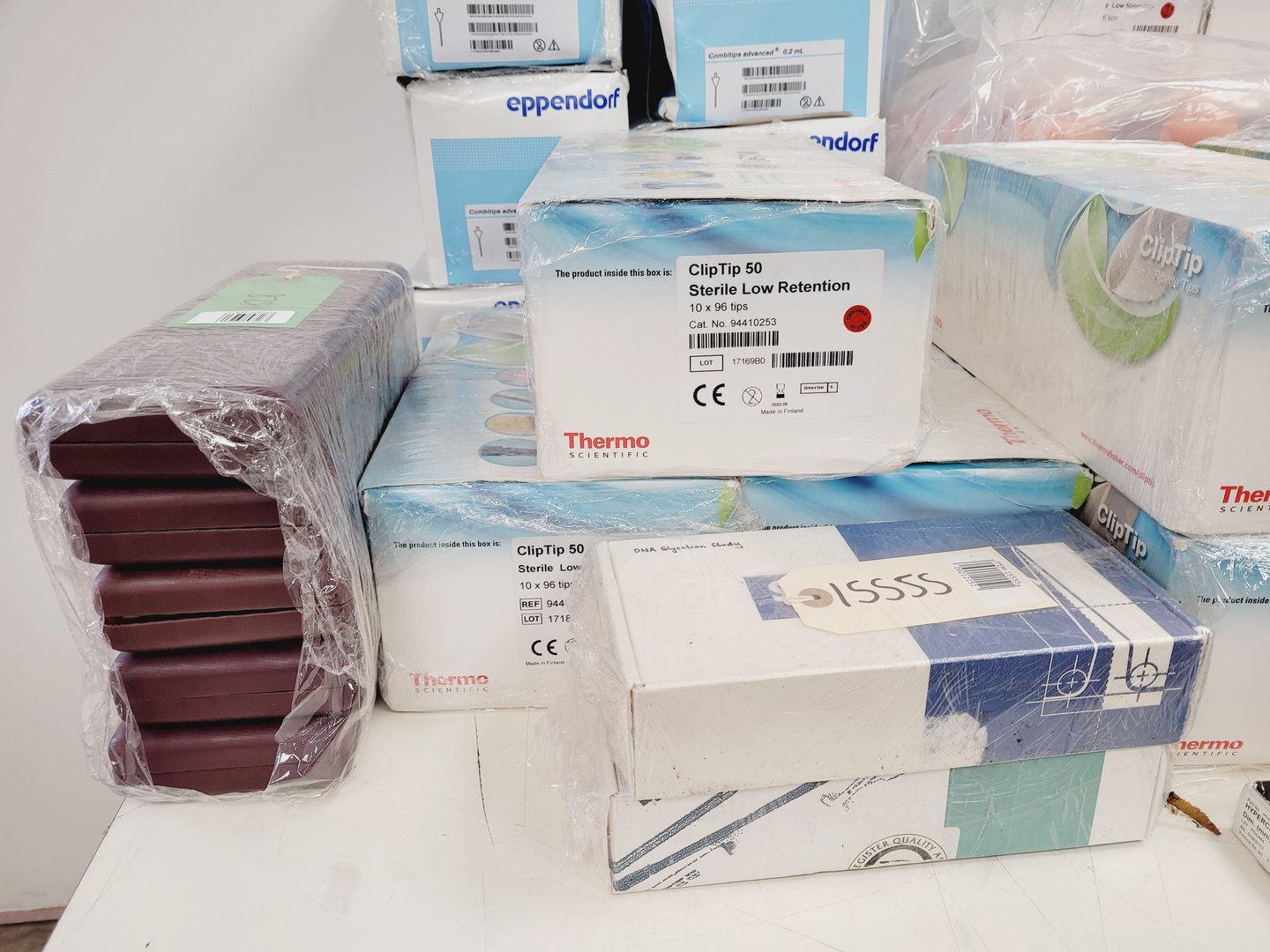 Image of Job Lot of Laboratory Plastic Consumables, Tubes, Tips, Plates, Vials, Filters 