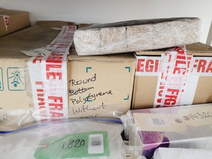 Thumbnail image of Job Lot of Laboratory Plastic Consumables, Tubes, Tips, Plates, Vials, Filters 