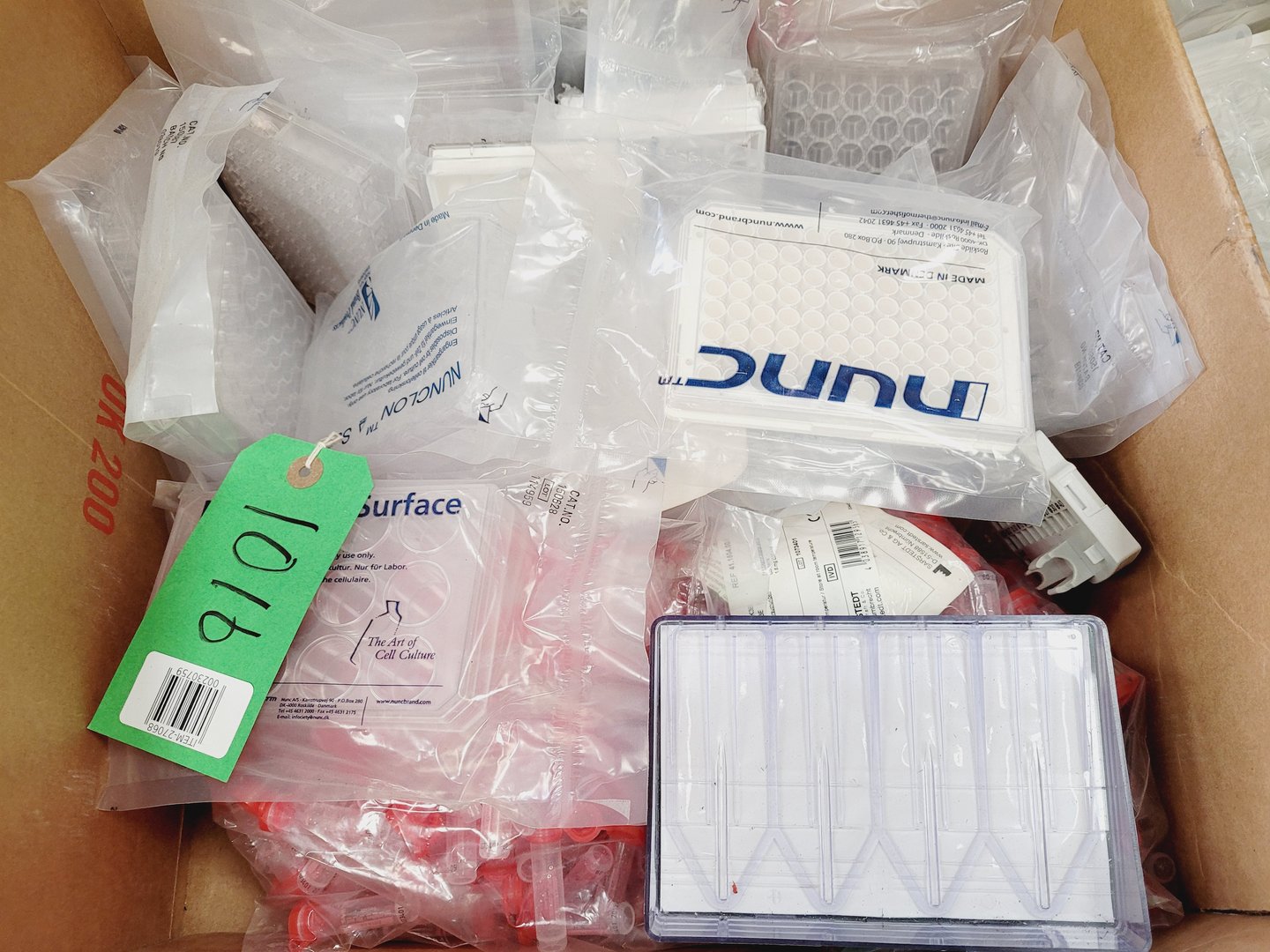 Image of Job Lot of Laboratory Plastic Consumables, Tubes, Tips, Plates, Vials, Filters 
