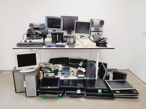 Thumbnail image of Large Job Lot of Multimedia AV/IT Equipment - Displays, Cameras, Keyboards, PCs 