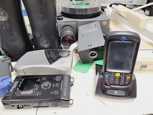 Thumbnail image of Large Job Lot of Multimedia AV/IT Equipment - Displays, Cameras, Keyboards, PCs 