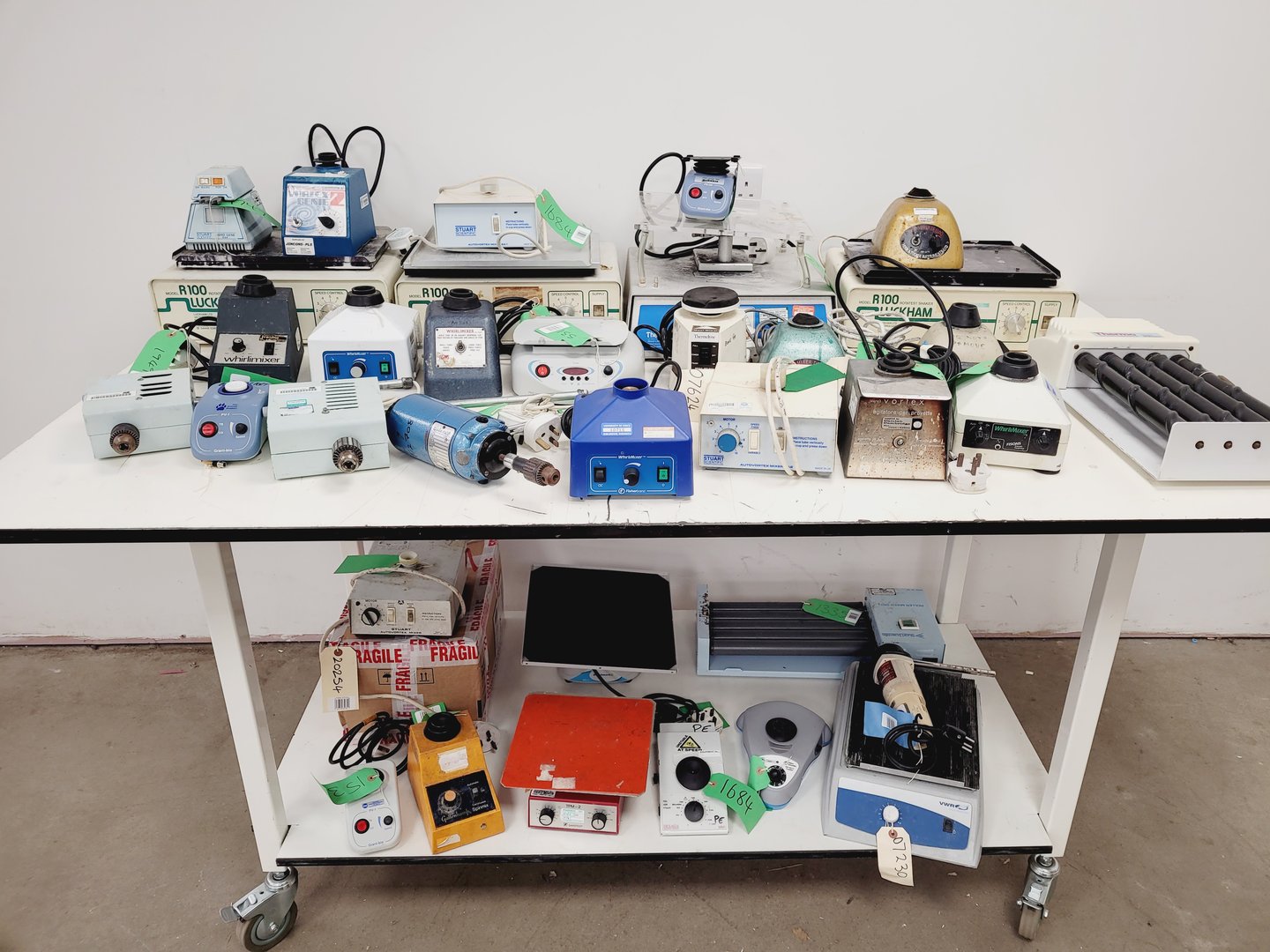 Image of Job Lot of Benchtop Laboratory Shakers & Mixers - Vortex, Roller, Platform Lab