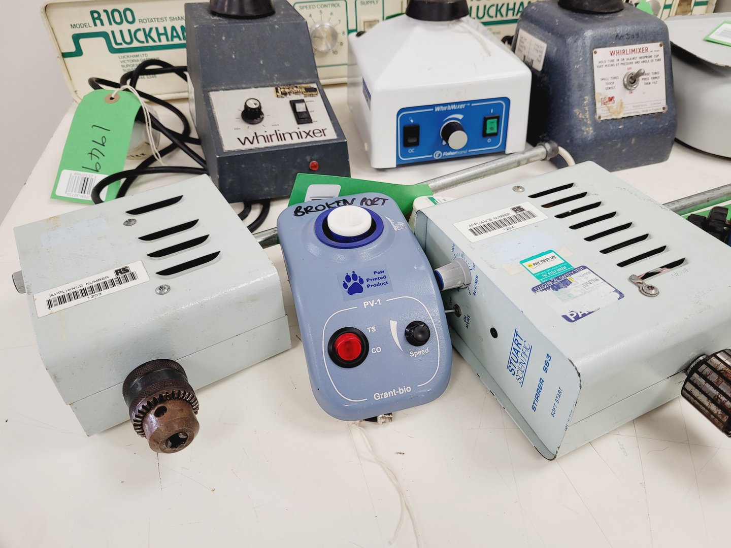 Image of Job Lot of Benchtop Laboratory Shakers & Mixers - Vortex, Roller, Platform Lab