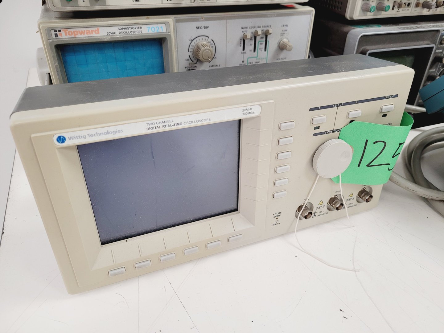 Image of Job Lot of Laboratory Oscilloscopes - Phillips, Hameg, Tektronix, Topward, Lab
