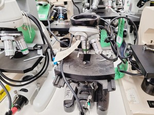 Thumbnail image of Job Lot of Laboratory Benchtop Microscopes & Accessories - Swift, Vickers, Leitz