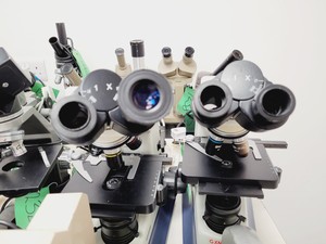 Thumbnail image of Job Lot of Laboratory Benchtop Microscopes & Accessories - Swift, Vickers, Leitz