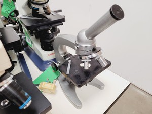 Thumbnail image of Job Lot of Laboratory Benchtop Microscopes & Accessories - Swift, Vickers, Leitz