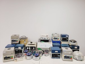 Thumbnail image of Job Lot of Benchtop Laboratory Centrifuges - MSE, Sanyo, Fisher, Eppendorf Lab