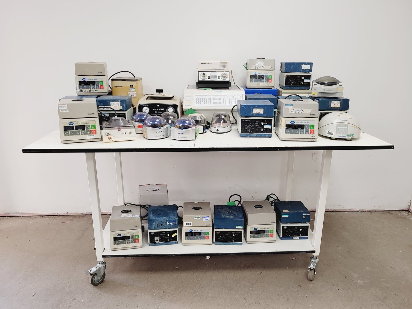 Image of Job Lot of Benchtop Laboratory Centrifuges - MSE, Sanyo, Fisher, Eppendorf Lab