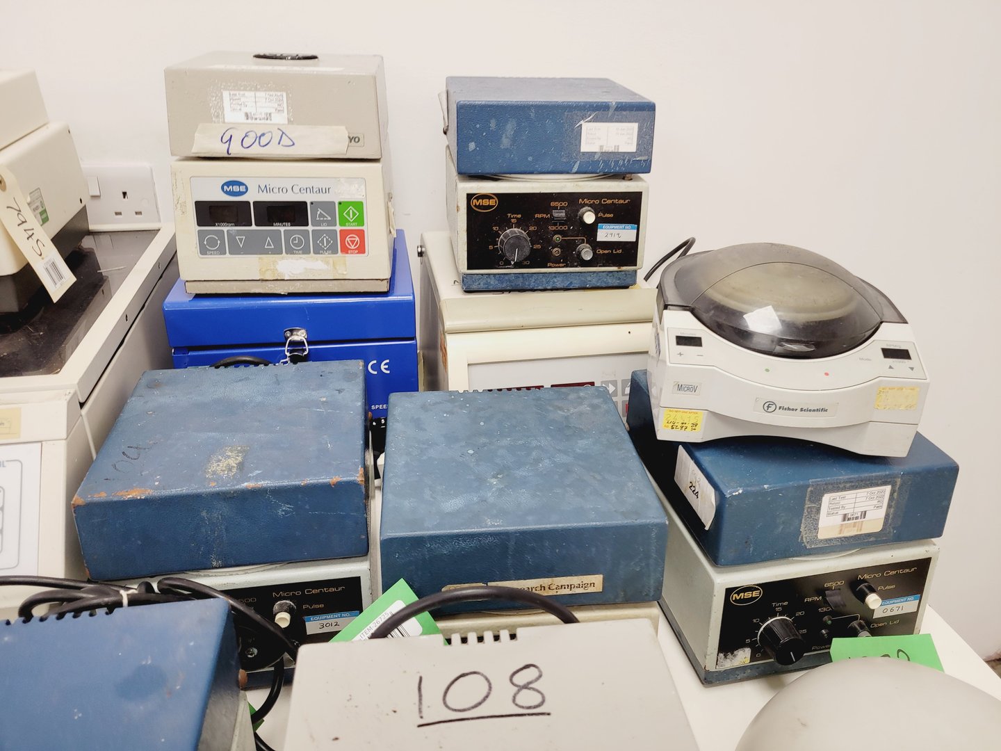 Image of Job Lot of Benchtop Laboratory Centrifuges - MSE, Sanyo, Fisher, Eppendorf Lab