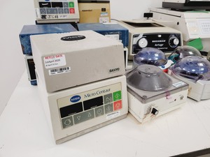 Thumbnail image of Job Lot of Benchtop Laboratory Centrifuges - MSE, Sanyo, Fisher, Eppendorf Lab