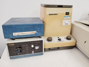 Thumbnail image of Job Lot of Benchtop Laboratory Centrifuges - MSE, Sanyo, Fisher, Eppendorf Lab