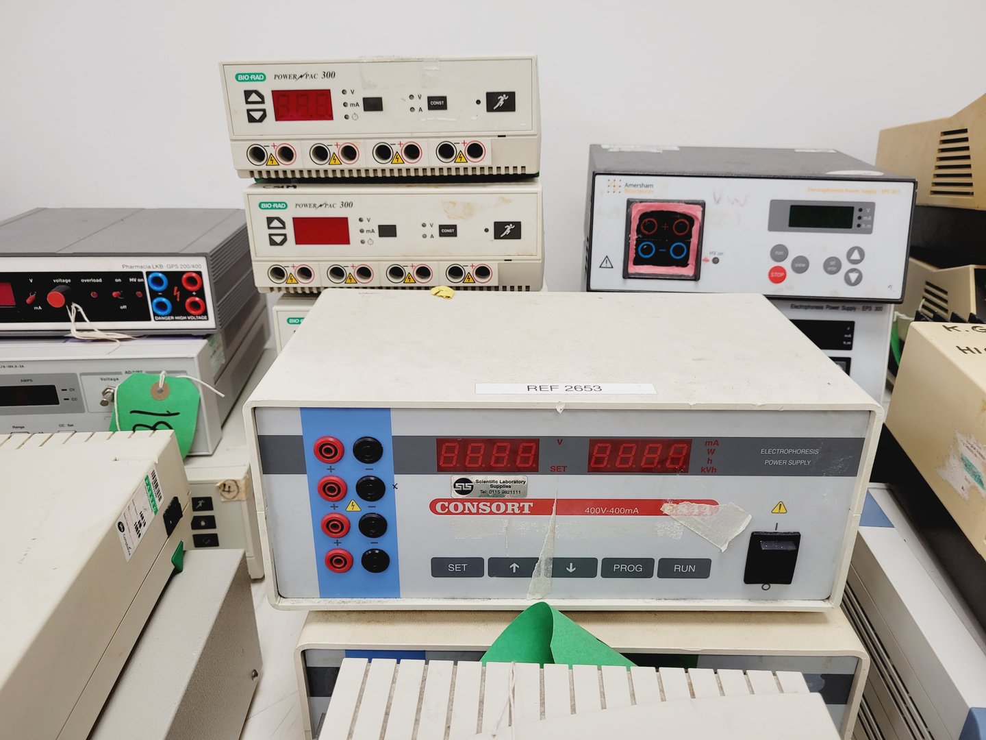 Image of Job Lot of Electrophoresis Power Supplies - Bio-Rad, Agilent, Consort, GE Lab