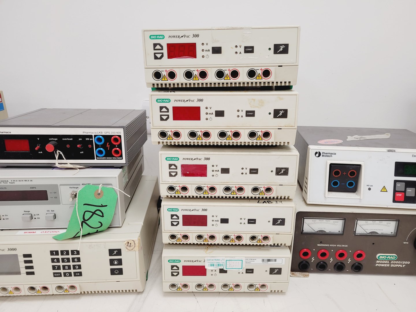 Image of Job Lot of Electrophoresis Power Supplies - Bio-Rad, Agilent, Consort, GE Lab