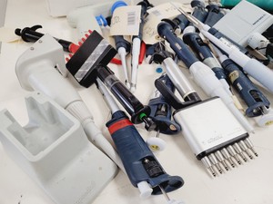 Thumbnail image of Large Job lot of 300+ Laboratory Pipettes, Pipettors,  Gilson, Eppendorf Lab