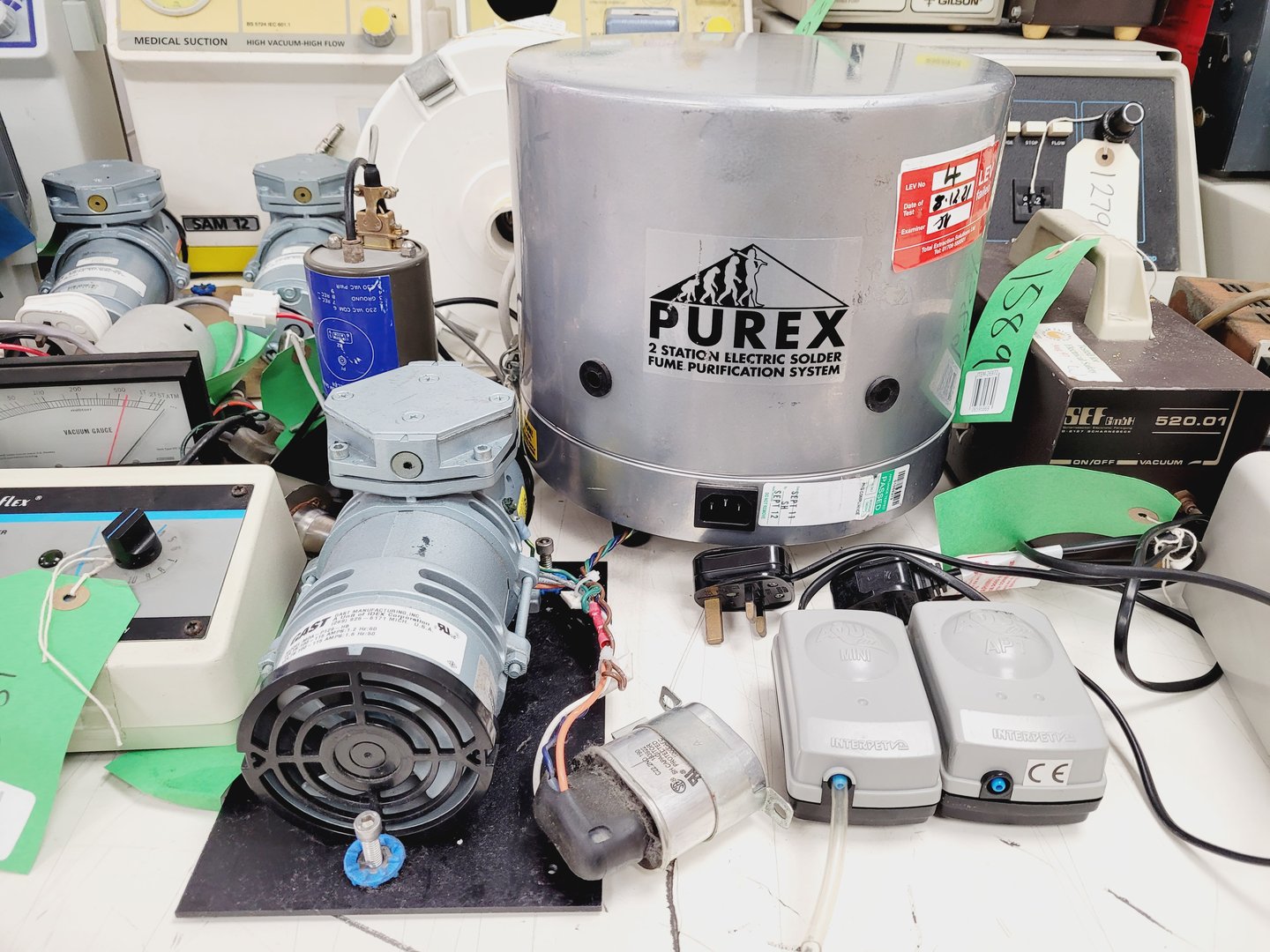 Image of Job Lot of Laboratory Pumps - Air, Liquid, Medical etc. - Edwards, Gast, Welch