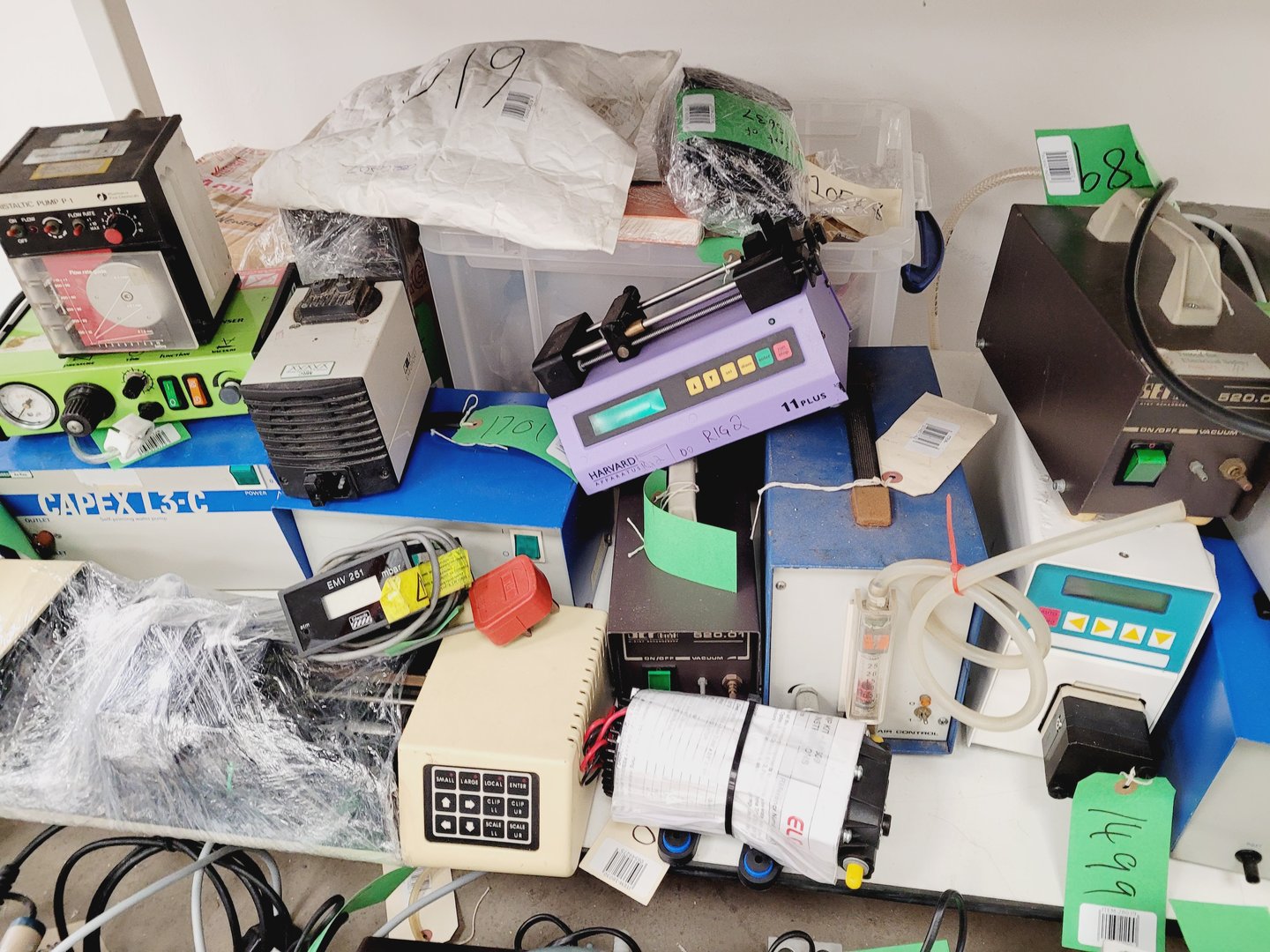 Image of Job Lot of Laboratory Pumps - Air, Liquid, Medical etc. - Edwards, Gast, Welch