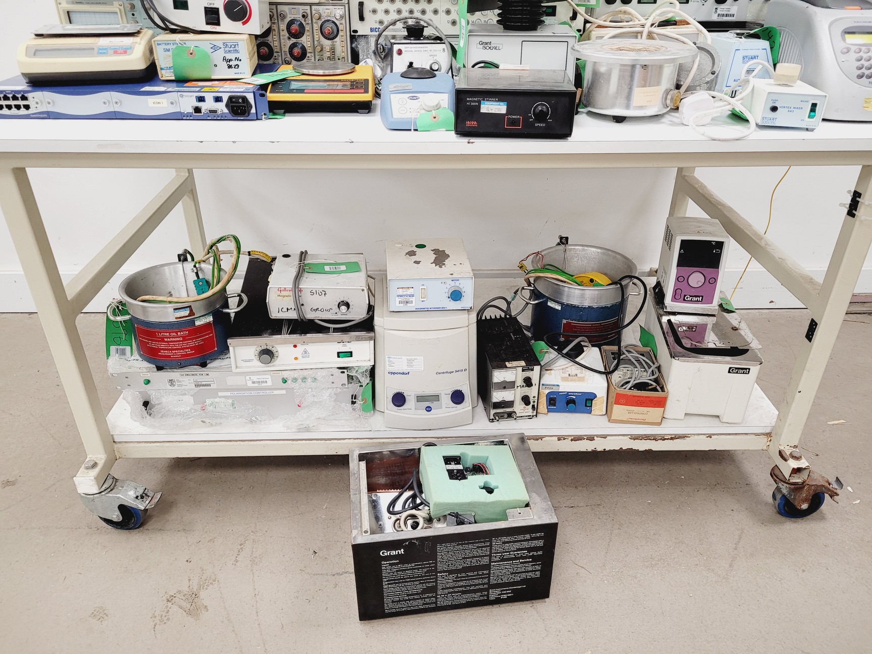 Image of Mixed Pallet Job Lot of Used Laboratory Equipment-  Baths, Mixers, PSUs Lab