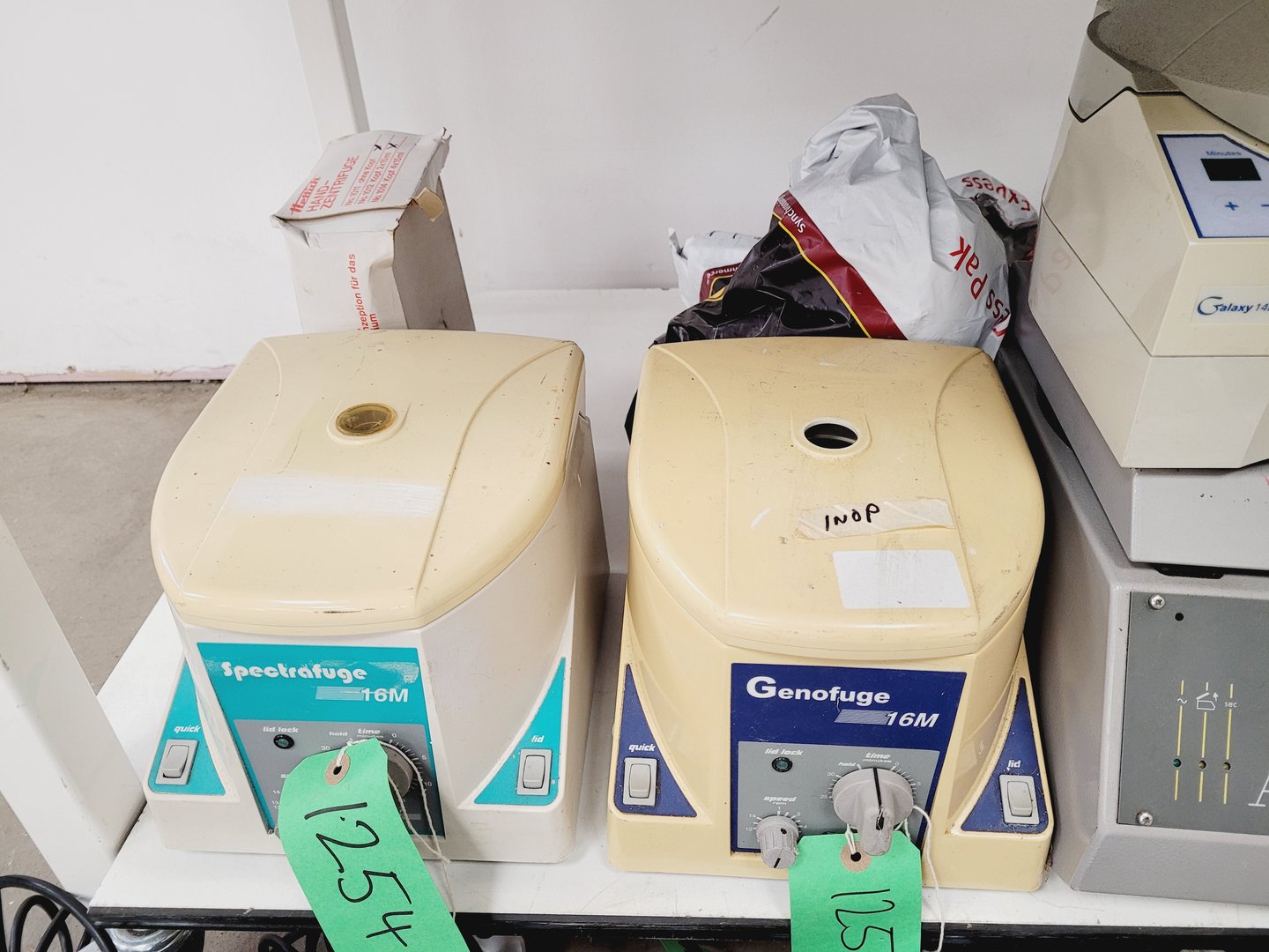 Image of Job Lot of Benchtop Laboratory Centrifuges - Eppendorf, MSE, Sanyo, Beckman Lab