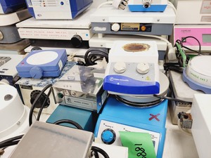 Thumbnail image of Large Job Lot of Laboratory Hotplates, Block Heaters & Magnetic Stirrers Lab