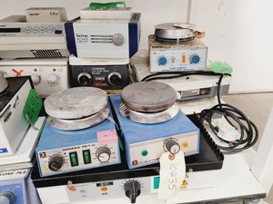 Thumbnail image of Large Job Lot of Laboratory Hotplates, Block Heaters & Magnetic Stirrers Lab