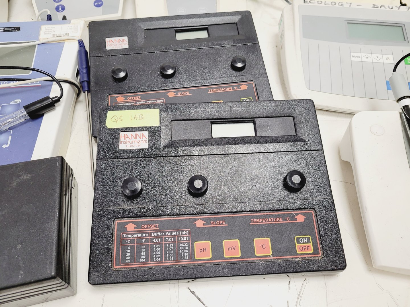 Image of Job Lot of Laboratory pH Meters & Probes - Hanna, Mettler, Jenway Lab