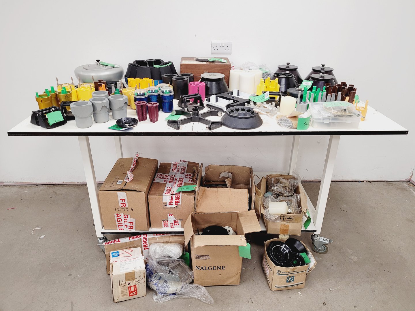 Image of Job Lot of Laboratory Centrifuge Rotors, Buckets & Adapters - Sorvall Thermo MSE