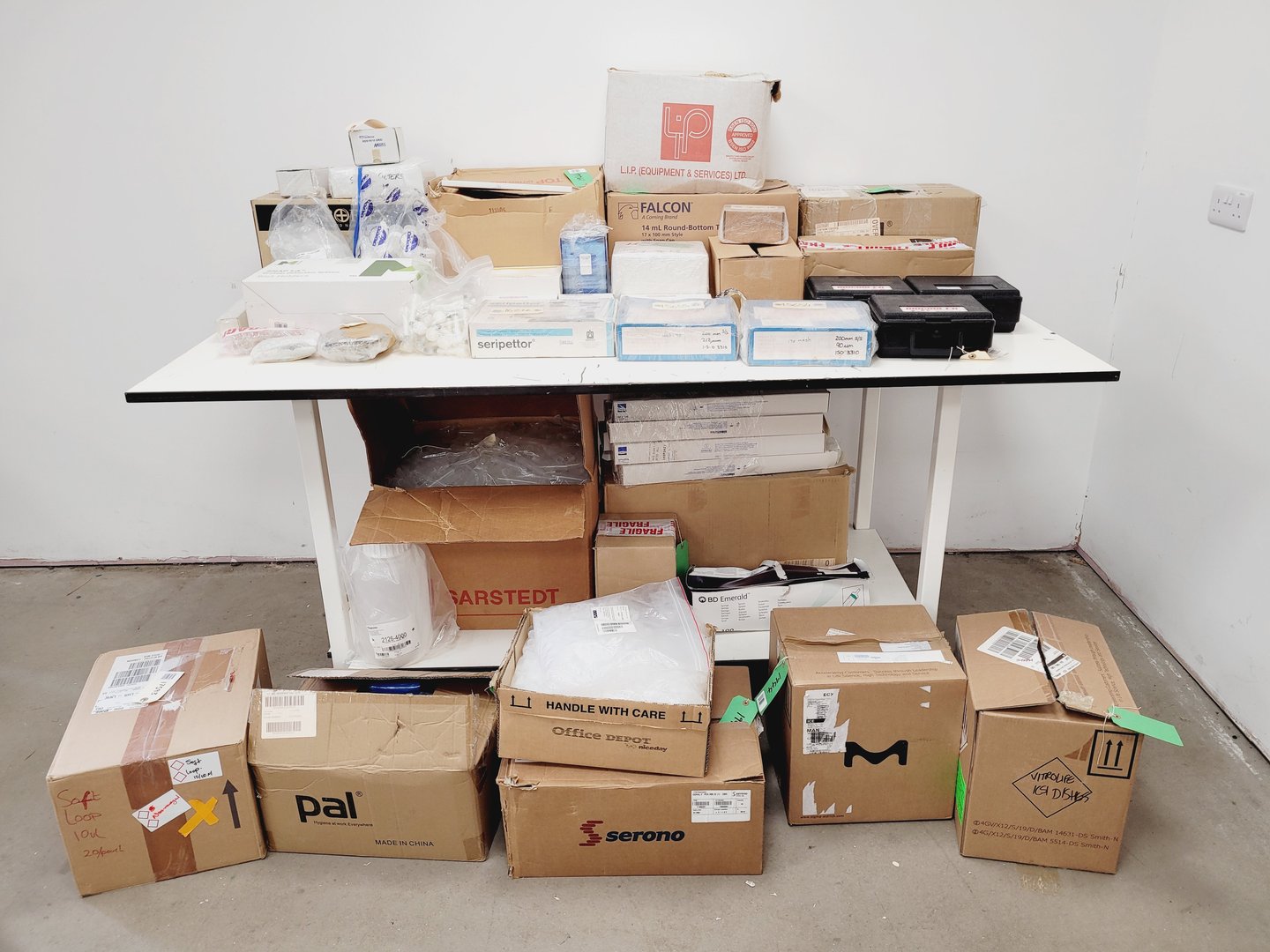 Image of Job Lot of Plastic Laboratory Consumables & Accessories - Tubes, Filters, Vials 